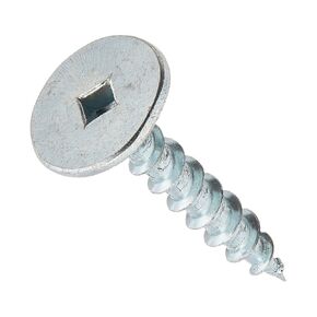 FastCap PowerHead Wood Screws with Flat Head - Self-Tapping Point - 1.125", #2 Square Drive, Zinc Finish, 50-Pack - 09972