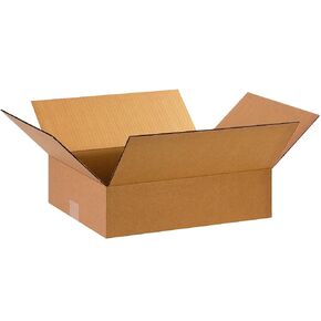 15 x 12 x 4 Corrugated Cardboard Boxes, Flat 15"L x 12"W x 4"H, Pack of 25 | Shipping, Packaging, Moving, Storage Box for Home or Business, Strong Wholesale Bulk Boxes