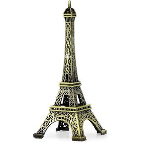 uxcell Eiffel Tower Statue Decor Mini Metal Eiffel Tower Model Figurine for Souvenirs, Cake Table Decor, Gifts, Party, Home Decoration(10cm/4 inch)