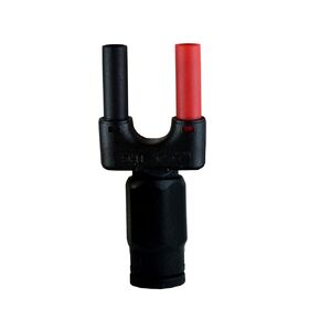 PM9087 Connector BNC Dual Banana Plug (male) to Female BNC Adapter (Male and female connectors)