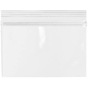GPI - 5" X 3" 100 Count, 2 Mil Clear Reclosable Zip Plastic Poly Bags with Resealable Lock Seal Zipper for Snack, Candy, Nuts, Cookies, Sewing Supplies, Beads.