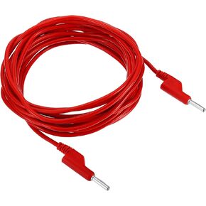 PATIKIL 4mm Banana Plug to Banana Plug Test Leads, 4mm OD 1000V/20A 13AWG Copper Flexible Stackable Cable Line Wire for Multi-Meter, Electrical Test Jumper 5m / 16.4ft, Blue