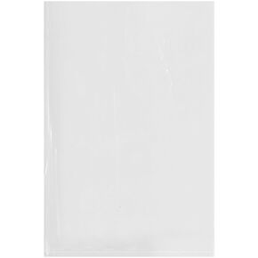 Plymor 8" x 12" (Case of 1,000), 1.25 Mil Flat Open Clear Plastic Poly Bags