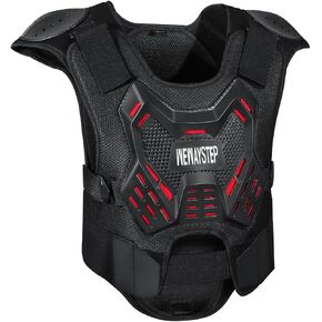 Motorcycle Body Armor Vest Motocross Gear, Dirt Bike Chest Protector for Men Motorcycle Gear Back Protector Off-Road Racing Cycling Adult Safety Gear