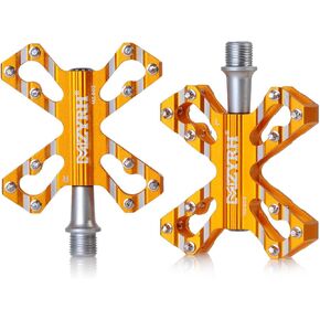 ThinkTop 3 Bearing Ultralight MTB BMX Road Mountain Bike Pedals Platform Flat Aluminum Sealed Ever Lubricate Bearing Axle 9/16 Inch