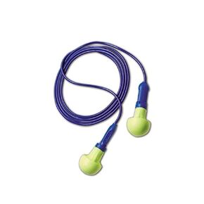 3M E-A-R Push-Ins Earplugs 318-1003, Corded, Poly Bag, (Pack of 200)