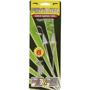 PS001 Pierce&Seal Caulk Saver Tool with Mounting Clip, 2-Pack
