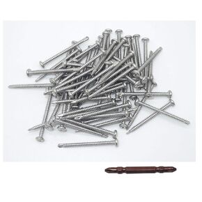 #8 x 3/4" (19mm) 410 Stainless Steel Self Tapping Screws Phillips Pan Head Self Drilling Screws 100 pcs