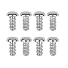 1/4-20 x 5/8" Titanium Button Head Socket Cap Bolts Screws Allen Hex Drive Fully Thread Pack of 8 (1/4-20x5/8, Silver)
