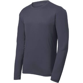 Mens Moisture Wicking Mesh Texture Long Sleeve Tee Sizes XS-4XL