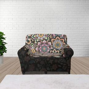 Camo Elastic Sofa Cover Forest Camouflage 2 Seater Sofa Slipcover 2-Piece Couch Covers Washable Furniture Protector Armchair Cover Home Decor