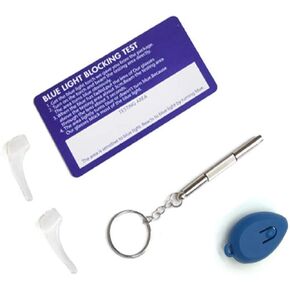 LifeArt Blue Light Test Accessories,Including Torch/Card/Small Screwdriver/Anti-Slip Ear Hooks