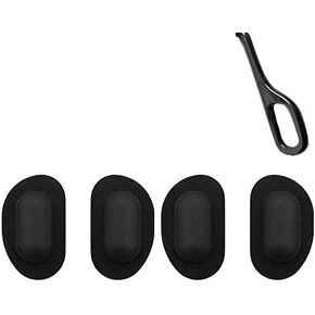 Sunglass Nose Pads 15mm 2 Pairs Push in Glass Nose Pieces Eyeglass Nose Pads Anti-Slip Soft Silicone for Glasses Eyeglasses Sunglasses (Small)…