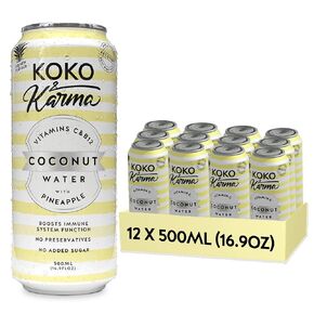 Coco Luxe / Koko & Karma Coconut water with Marine Collagen and Acai Berry 16.9oz (12 pack case)