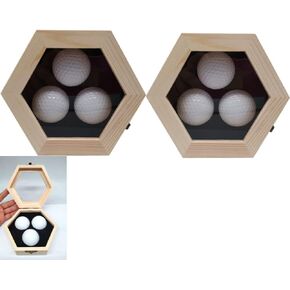 حافظة عرض كرة الجولف، فتحة في علبة عرض كرة الجولف، للعرض والتجميع، حافظة عرض كرة الجولف مثبتة على الحائط (خشب) in Kuwait