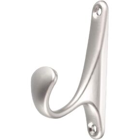 uxcell Decorative Curtain Drapery Holdback Wall Mounted Hook for Window Nickel Plated 87mm X 23mm X 47mm 2Pcs