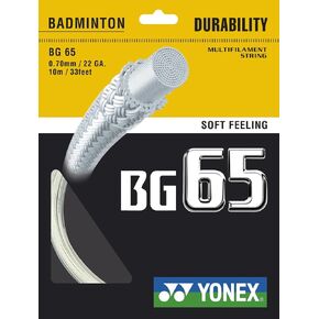 YONEX BG 65 Badminton String - Yellow