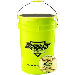 Dudley’s Softball Bucket & 1 Dozen Thunder Heat Fastpitch Softballs