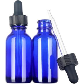 زجاجات زجاجية مستديرة من ماجيك سيزون بوسطن (أزرق/ 1 أونصة سائلة مع قطارة/ قطعتين) in Kuwait