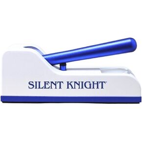 Silent Knight - Pill Crusher - Hand Operated Push Down Mechanism - Blue/White