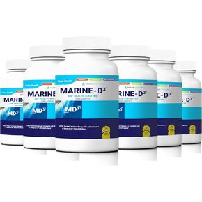 Marine Essentials- Marine D3 Omega 3 Calamari Ecklonia Cava DHA (6 Bottles - 360 Capsules)