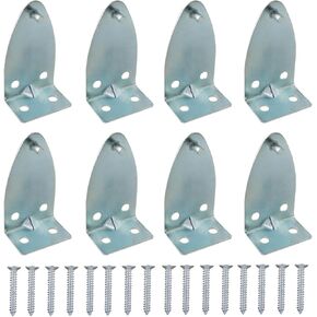 Hold Down Bracket 8PCS Metal Bottom Rail Hold Clips with Install Scews, Blinds Down Clips for Horizontal Blinds and Windows Shades, Blinds Down Holder