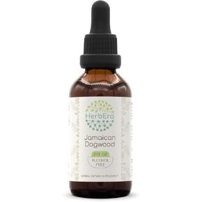 Jamaican Dogwood B120 Alcohol-Free Herbal Extract Tincture, Wildcrafted Jamaican Dogwood (Piscidia Piscipula) Dried Bark (4 fl oz)