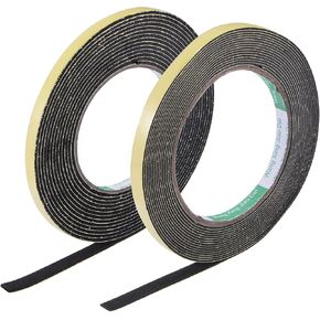 MECCANIXITY Sealing Foam Tape 8mm Wide 1mm 2mm Thick 5m/16.4ft Long, Self Adhesive Weather Strip for Window Door Insulation 2in1 Set