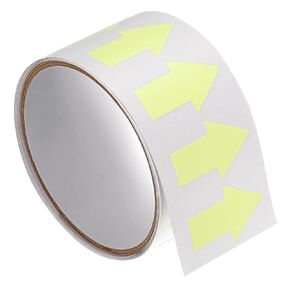 PATIKIL Glow in The Dark Tape, 1 Roll Directional Arrows Fluorescent Marking Tape Luminous Arrow for Stair Step Floor Direction Caution