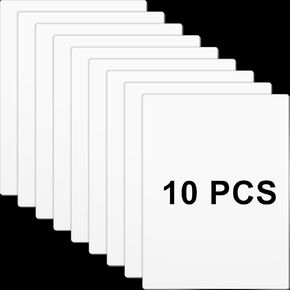 10 قطع من اللافتات المعدنية الفارغة مقاس 18 × 24 × 0.04 بوصة من فراغات التسامي من الألومنيوم، علامة معدنية بيضاء، لوحة معدنية فارغة لإنشاء لافتات معدنية خارجية أو لافتات للشوارع، لافتات شخصية in Kuwait