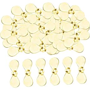 50x Fishing Propeller Blade Propeller Sequins Thicken Sturdy Fly Tying Material DIY Fishing Lures, Making Fly Propellers