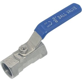 NPT Stainless Steel SS304 Ball Valve 1PC Type Port for Water, Oil, and Gas (not Full Port) (3/4 inch)