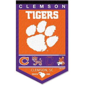 Clemson Tigers Heritage History Banner Pennant