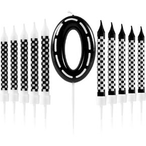 Racing Cars 2nd Birthday Candle, Racing Number 2 Cake Candle Birthday Cake Topper for Racing 2nd Birthday Party Decorations