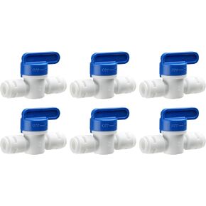 3/8" OD Straight Quick Push to Connect Check Valve for Reverse Osmosis System, Water Purifiers water filters, 4Pcs