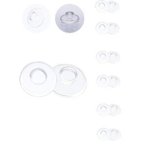 10 Pairs Srew in Silicone Rubber Nose Pads,9mm x 4mm Replacement Nose Pieces for Eyeglasses,Glasses,Sunglasses