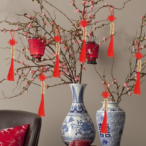 6 قطع زينة السنة الصينية الجديدة، 2024 سنة التنين النحاس عملة فنغ شوي المعلقة الحلي، سحر محظوظ الصينية الذهب عملة عقدة المعلقات للمنزل مهرجان السيارة حظا سعيدا الثروة ثروة النجاح in Kuwait