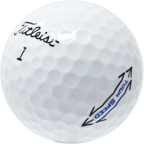 LostGolfBalls - 12 Titleist Tour Speed Golf Balls in Near Mint Condition, AAAA Quality, Recycled Used Golf Balls, Best Value Golf Balls, White in Saudi Arabia