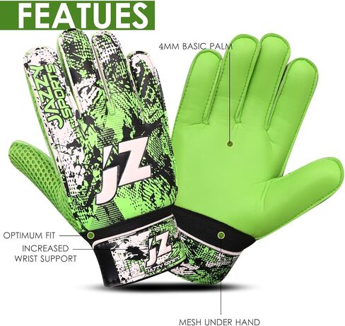 Soccer Goalie Gloves, Goalkeeper Gloves Finger Save,Soccer Gloves 4mm Latex Strong Grip Finger Spine Protection,Goalie Gloves for Kids Youth in Kuwait