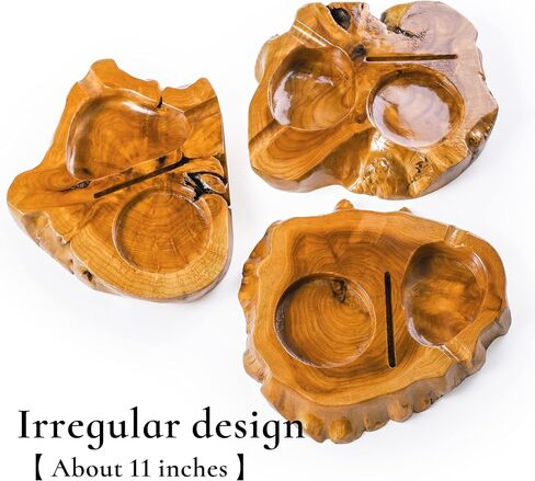 Wooden Cigar Ashtrays for Cigar Lovers Irregular Ashtray with Unique Shape & Design Great Gift for Men Great Decor for Home Office or Bar in Saudi Arabia