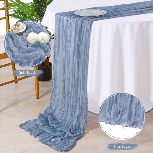 Sage Green Cheesecloth Table Runner 4 Packs 10ft long Gauze Table Runner Rustic Sheer Runner for Baby Shower Cake Table Decorations in Saudi Arabia