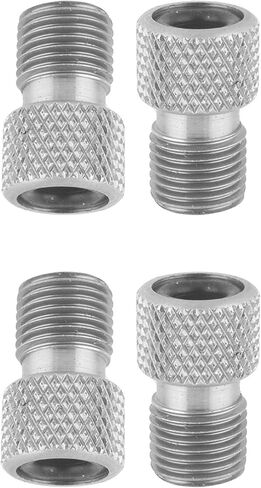 Presta Valve Adapter - Converts Presta Valve Bicycle Tube stems to Schrader - French/UK to US to Inflates Tube and Tubeless Tires Using Standard Pump or Air Compressor - Pack of 4 (8 Color Options ) in Saudi Arabia