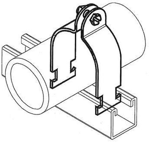 Morris 17523 Rigid Strut Clamp, 4" in Saudi Arabia