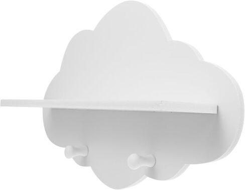 Amosfun 1pc Shelf Partition Wooden Pearlescent White in Saudi Arabia