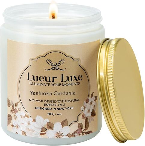 Lavender Eucalyptus Scented Soy Wax Candle - 7oz | Aromatherapy Infused with Natural Essential Oils | Relaxing Home Fragrance in Saudi Arabia