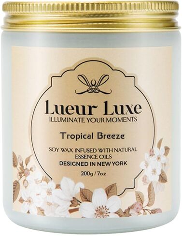 Lavender Eucalyptus Scented Soy Wax Candle - 7oz | Aromatherapy Infused with Natural Essential Oils | Relaxing Home Fragrance in Saudi Arabia