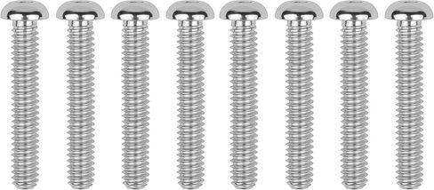 1/4-20 x 5/8" Titanium Button Head Socket Cap Bolts Screws Allen Hex Drive Fully Thread Pack of 8 (1/4-20x5/8, Silver) in Kuwait