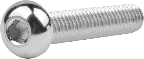 1/4-20 x 5/8" Titanium Button Head Socket Cap Bolts Screws Allen Hex Drive Fully Thread Pack of 8 (1/4-20x5/8, Silver) in Kuwait
