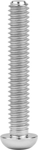 1/4-20 x 5/8" Titanium Button Head Socket Cap Bolts Screws Allen Hex Drive Fully Thread Pack of 8 (1/4-20x5/8, Silver) in Kuwait