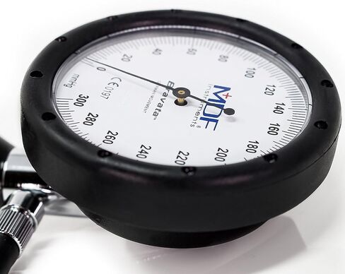 جهاز قياس ضغط الدم اللاسائلي Bravata Palm Aneroid من MDF Instruments - جهاز مراقبة ضغط الدم مع أساور بحجم البالغين والأطفال متضمنة - ضمان كامل مدى الحياة وأجزاء مجانية مدى الحياة - رمادي (MDF848XPD-12) in Kuwait